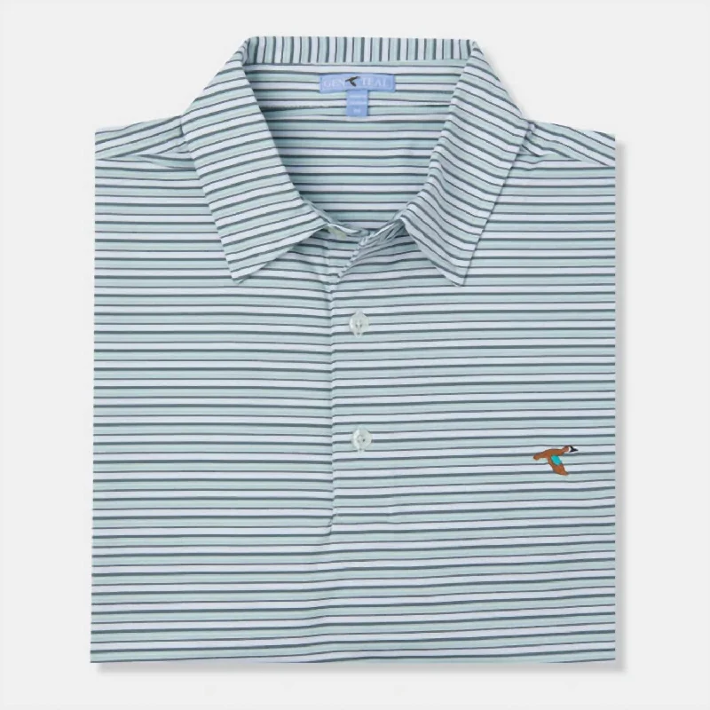 formal polo shirts for men -Performance Polo In Tsunami