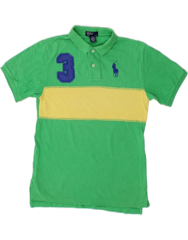 men's sports polo shirts for men -POLO RALPH LAUREN Boys Graphic Polo Shirt 12-13 Years Medium  Green