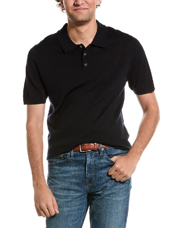 men's polo shirts for summer -Reiss Blair Merino Wool Polo Shirt