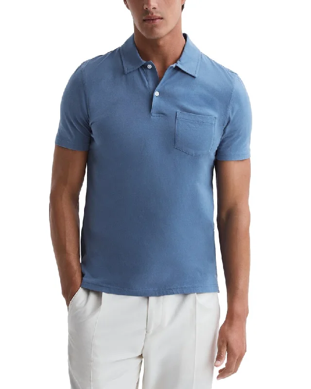 men's premium cotton polo shirts -Reiss Nammos Polo Shirt