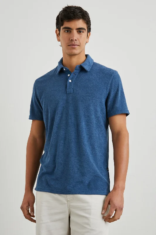 lightweight polo shirts for sports -RHEN POLO SHIRT - ENSIGN BLUE