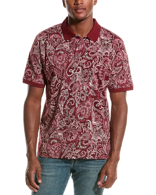 men's pique polo shirts -Robert Graham Dozer Knit Classic Fit Polo Shirt