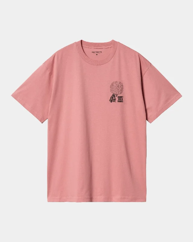 modern t-shirts for men -Chrysanthemum T-Shirt | Dusty Rose