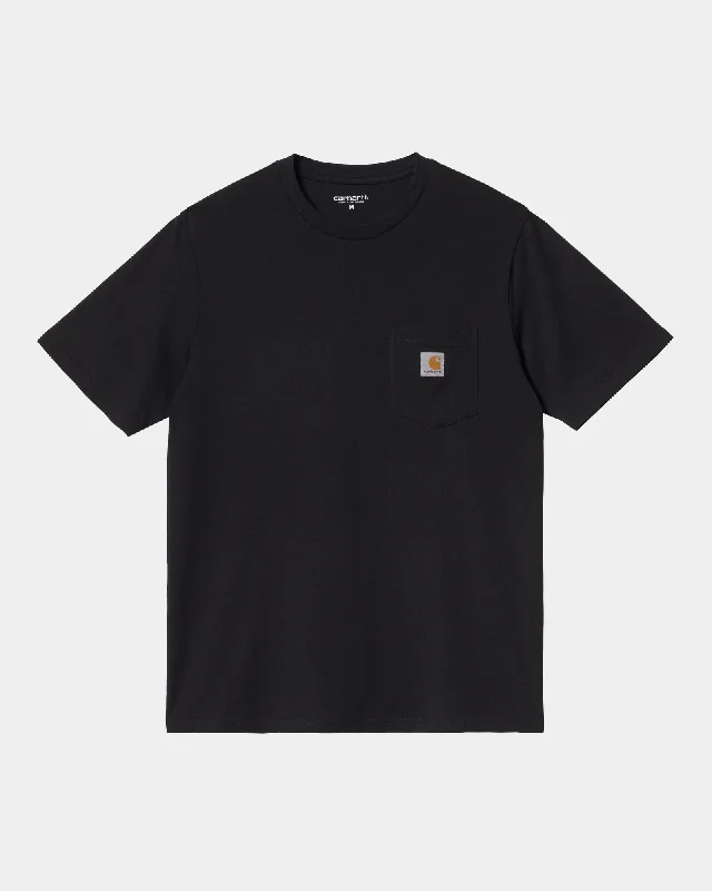 performance t-shirts for men -Pocket T-Shirt | Black