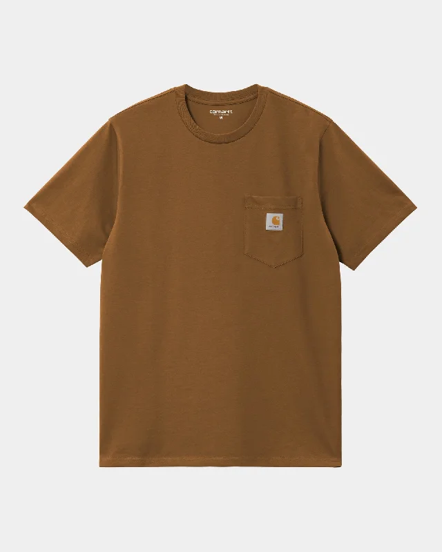 men's graphic t-shirts -Pocket T-Shirt | Deep Hamilton Brown