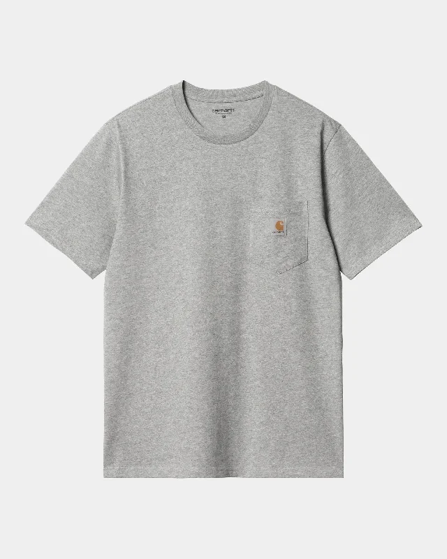 stylish t-shirts for men -Pocket T-Shirt | Grey Heather