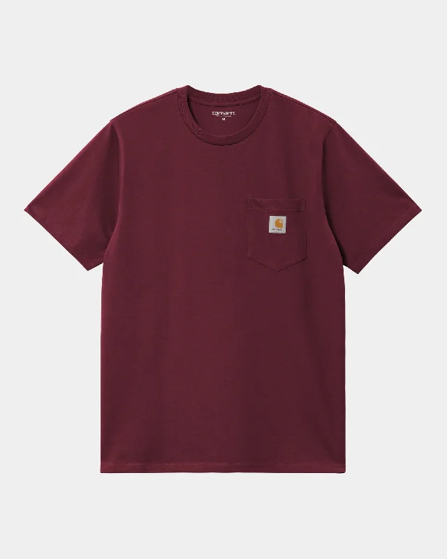 casual wear t-shirts for men -Pocket T-Shirt | Malbec