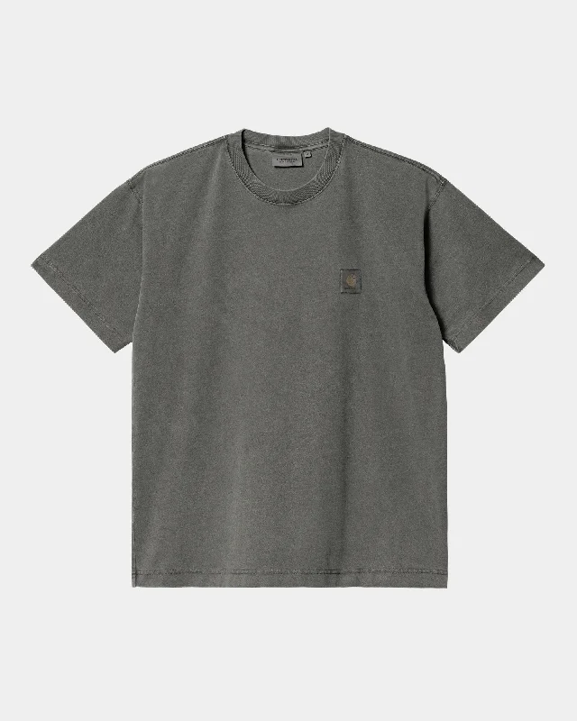 men's crewneck graphic t-shirts -Vista T-Shirt | Graphite