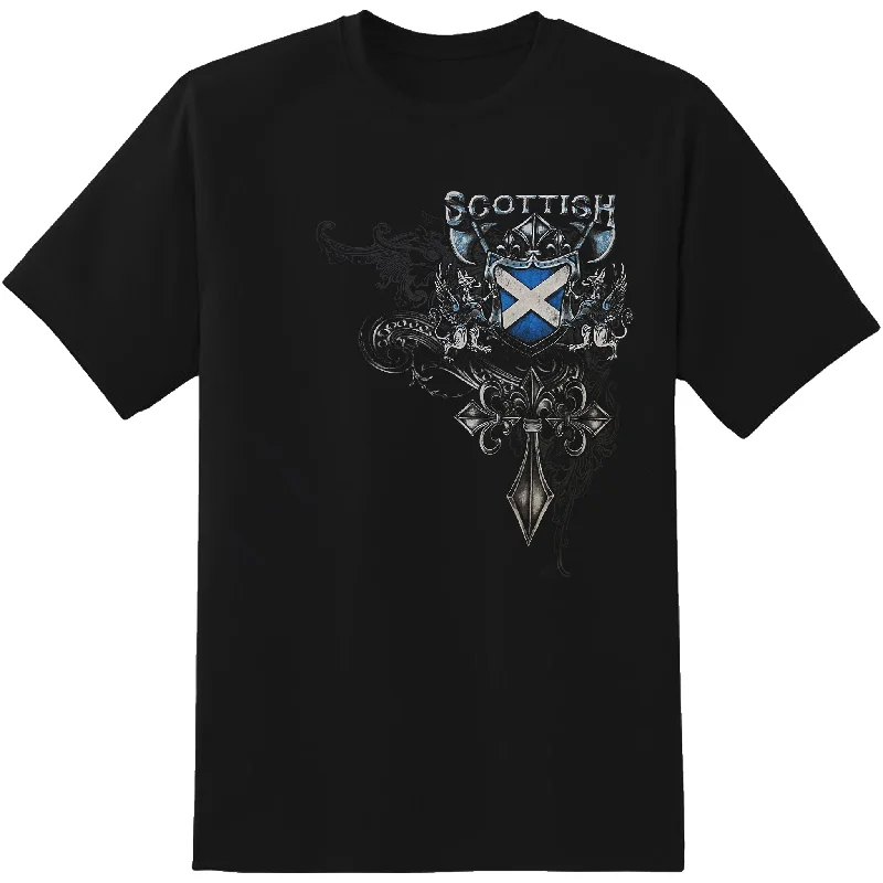 eco-friendly t-shirts for men -Scottish Shield T-Shirt