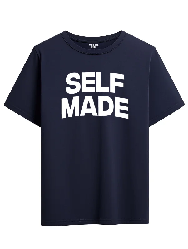 trendy t-shirts for men -Self Made Plus Size T-Shirt