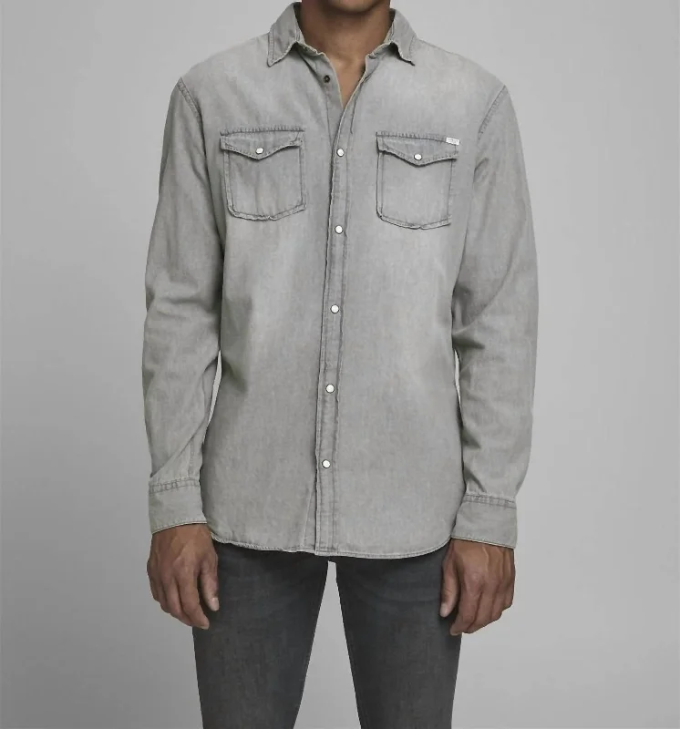 men's formal shirts for work -Sheridan Shirt In Grey