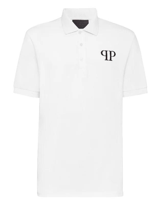 men's athletic pique polo shirts -Slim Fit Polo shirt SS Iconic Plein