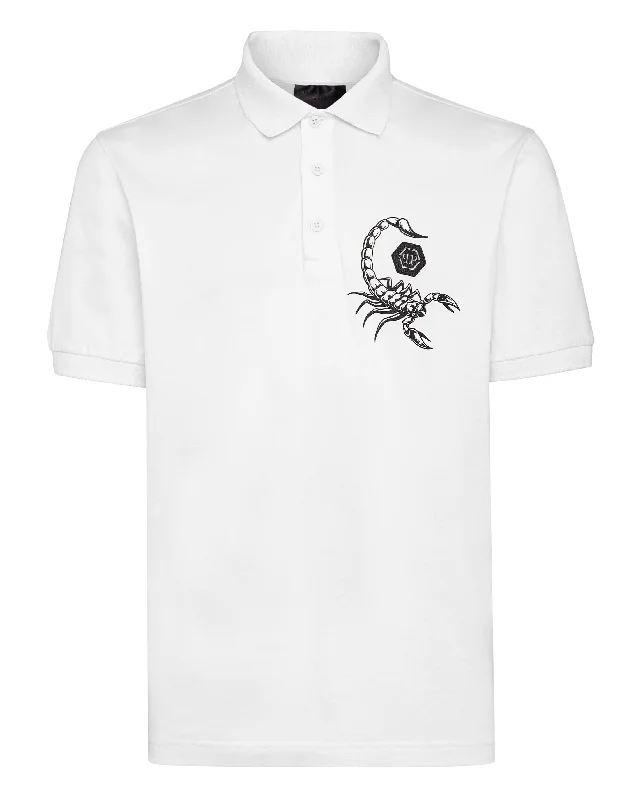 trendy polo shirts for men -Slim Fit Polo shirt SS Scorpion