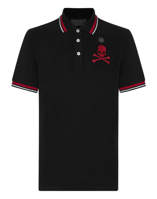 lightweight polo shirts for men -Slim Fit Polo shirt SS Skull&Bones