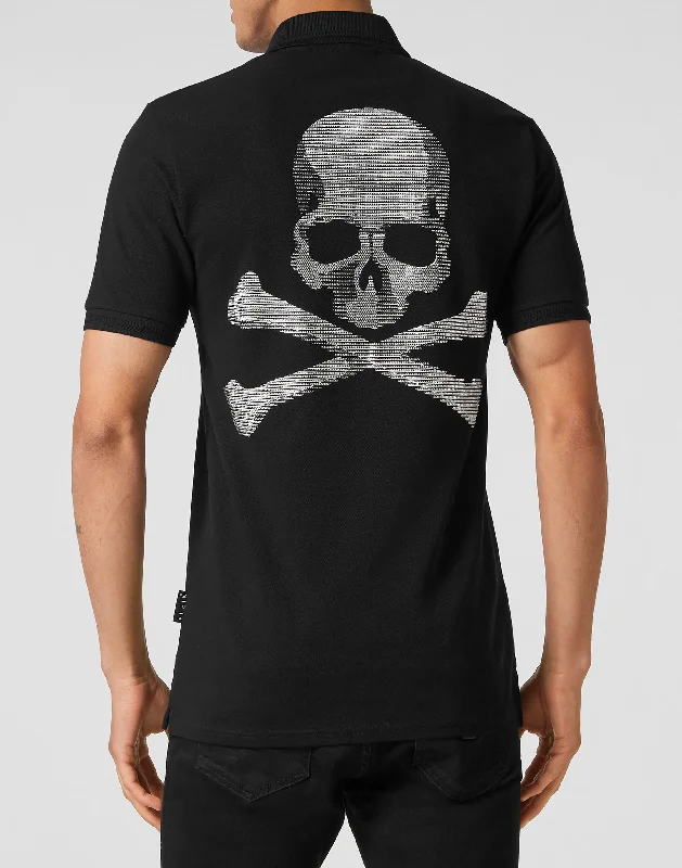 men's polo shirts for summer -Slim Fit Polo shirt SS Skull&Bones