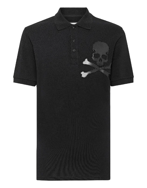 men's casual wear polo shirts -Slim Fit Polo shirt SS Skull