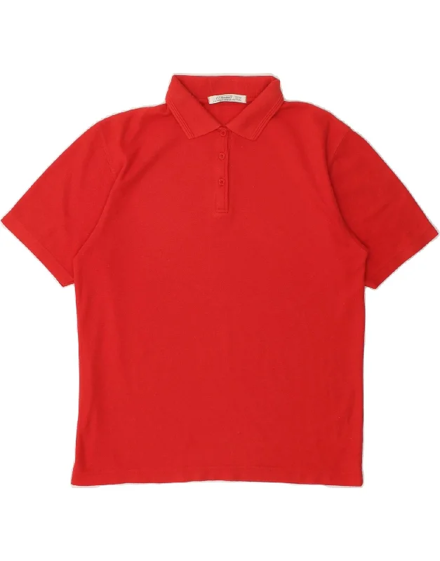 men's designer casual polo shirts -ST. BERNARD Boys Polo Shirt 10-11 Years Red Cotton