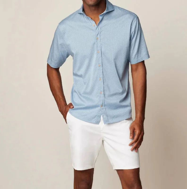 button-up shirts for work -Stinson Top Shelf Button Up Shirt In Laguna Blue