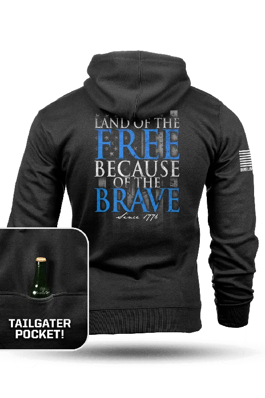 cool sweatshirts for men -Because of the Brave - Tailgater Hoodie