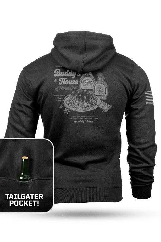 luxury hoodies for men -Buddy's House of Breakfast - Tailgater Hoodie