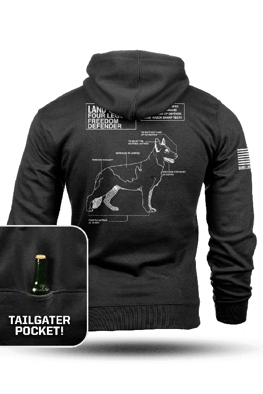 trendy hoodies for men -Land Shark - Tailgater Hoodie