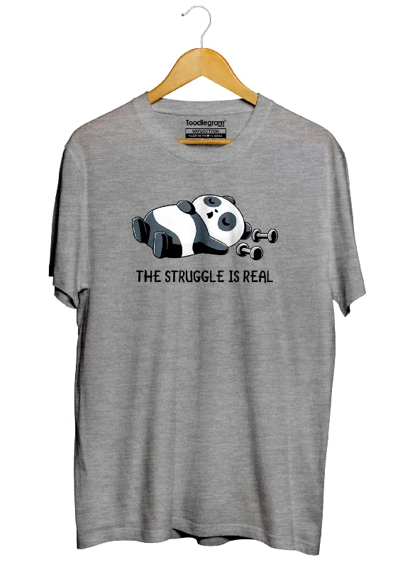 men's printed t-shirts -The Struggle Is Real Plus Size T-Shirt