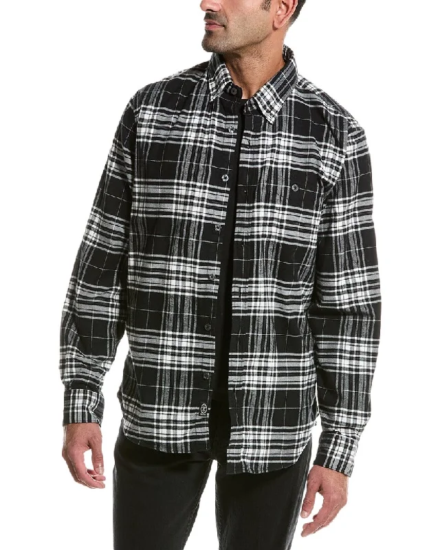 casual button-up shirts for men -Todd Snyder Glen Plaid Shirt