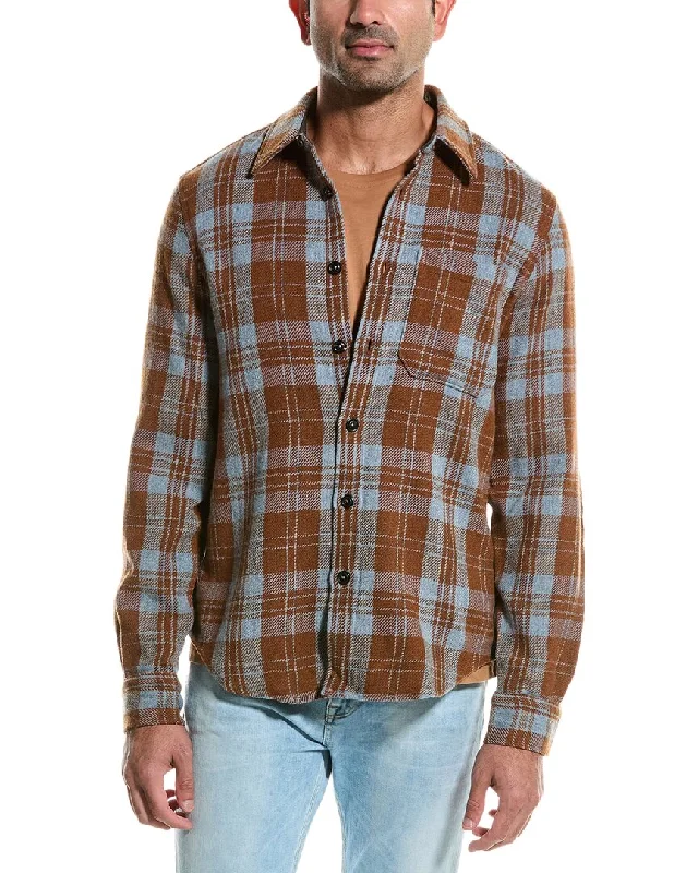 men's seasonal shirts -Todd Snyder Guide Suede-Trim Shirt