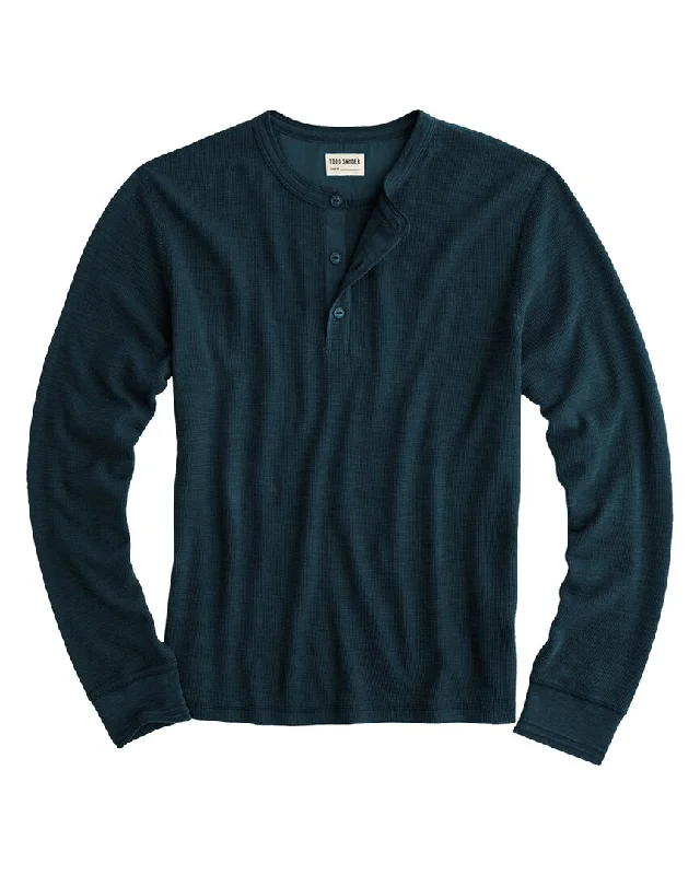 men's button-up shirts with patterns -Todd Snyder Henley Long Sleeve