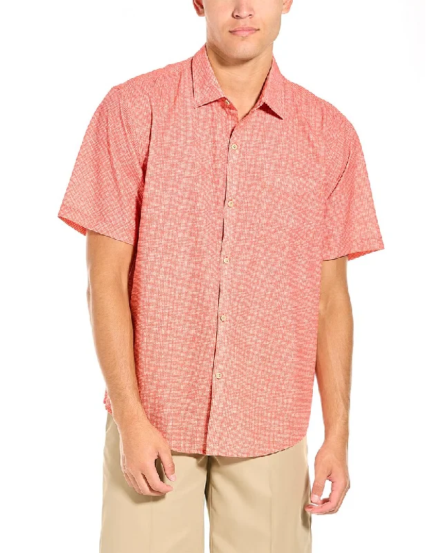 men's long-sleeve dress shirts -Tommy Bahama Bahama Coast Tiles Shirt