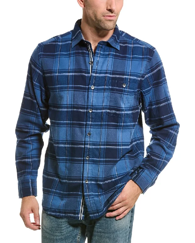 men's casual plaid shirts -Tommy Bahama Canyon Beach Riverside Plaid Shirt