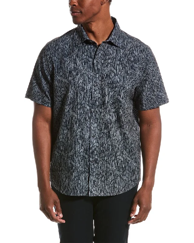 striped shirts for men -Tommy Bahama Coast Tiki Geo Shirt