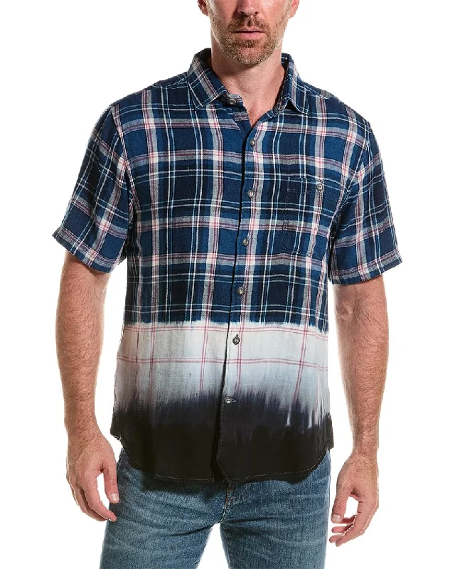 men's long-sleeve shirts -Tommy Bahama Soul Cal Surf Plaid Shirt