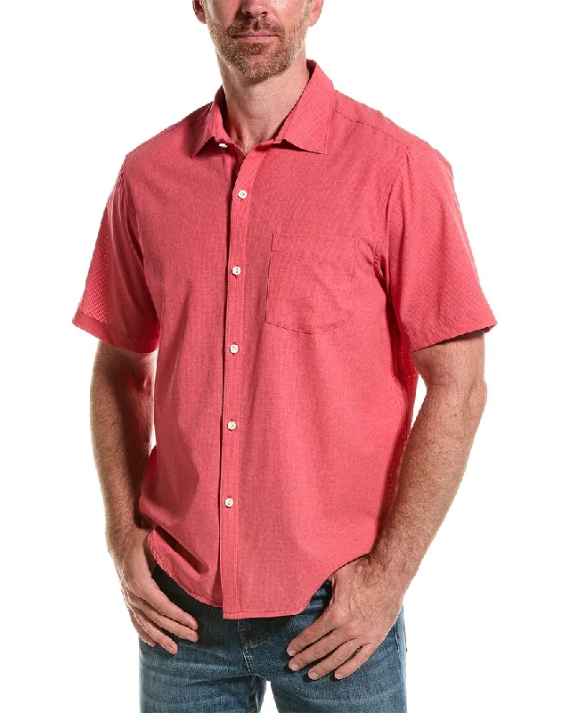 casual button-up shirts for men -Tommy Bahama The Bahama Coast Heathered Solid Shirt