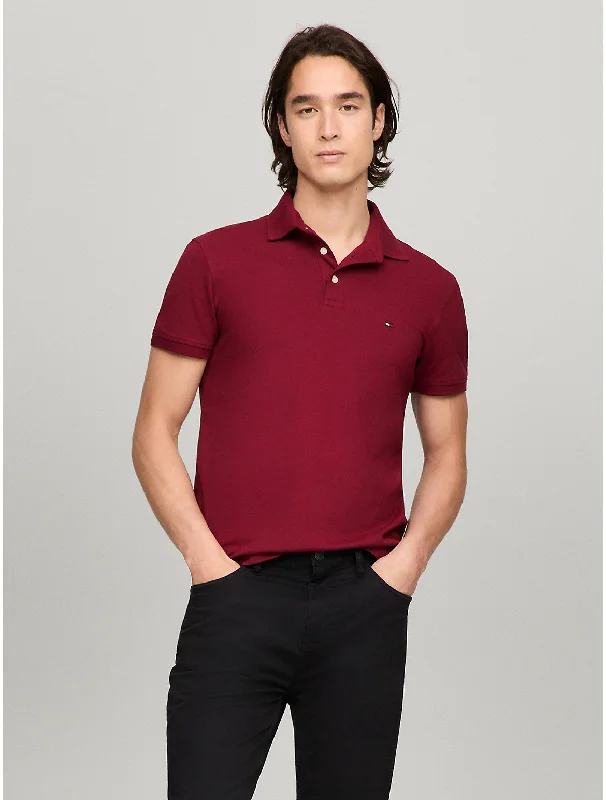 men's regular pique polo shirts -Tommy Hilfiger Men's Slim Fit Tommy Polo