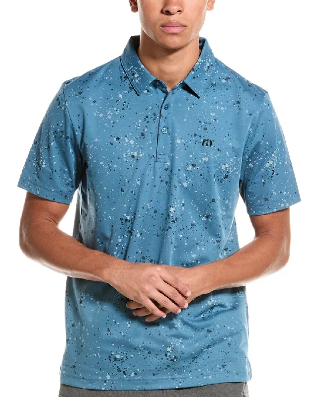 men's slim-fit polo shirts -TravisMathew Splatter Print Polo Shirt