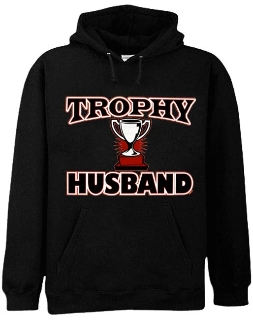 men's hoodies with logo -Trophy Husband Men's Hoodie