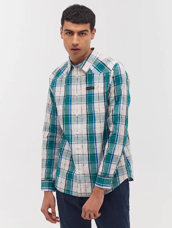 men's comfy casual shirts -Tycho Long Sleeve Check Shirt