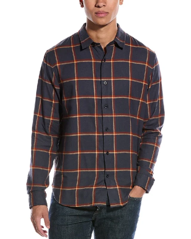 men's eco-friendly shirts -Vince Brushed Flannel Shirt