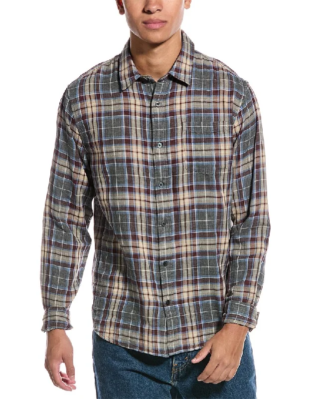 men's tailored shirts -Vince Double Face Shirt