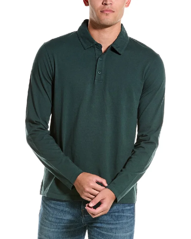 premium fit polo shirts for men -Vince Garment Dyed Polo Shirt