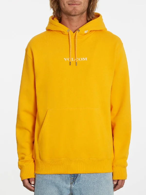 zip-up hoodies for men -Volcom Stone Pullover Hoodie - Sunburst