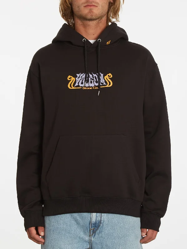 men's trendy hoodies -Watanite Pullover Hoodie - Black