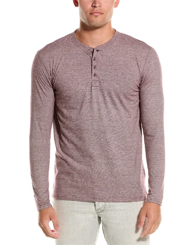 men's performance shirts -WEATHERPROOF VINTAGE Sueded Microstripe Henley