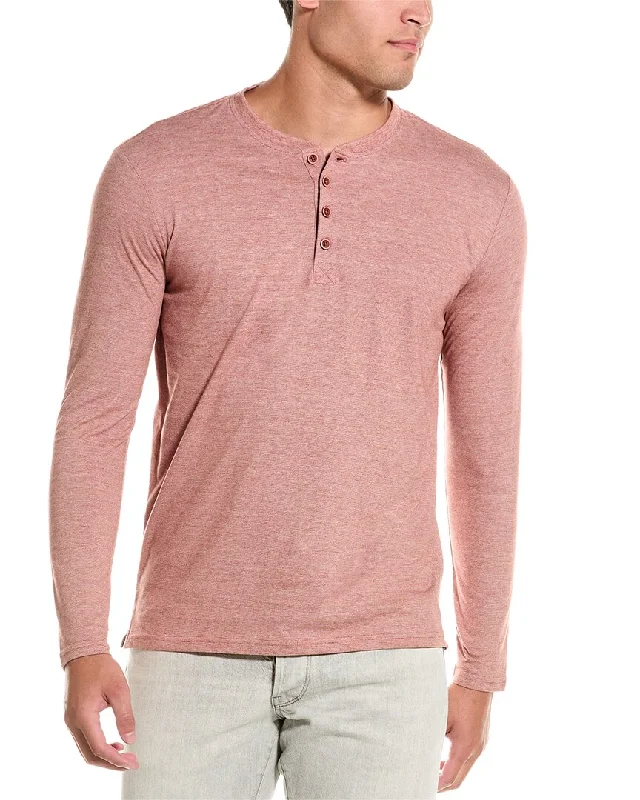 men's colorful shirts -WEATHERPROOF VINTAGE Sueded Microstripe Henley