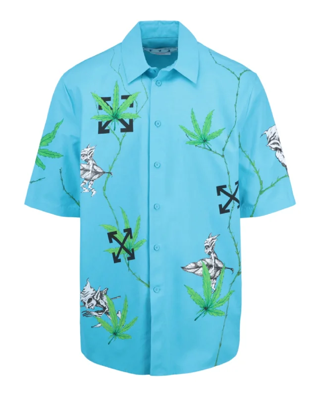 classic white shirts for men -Weed Over S/S Shirt