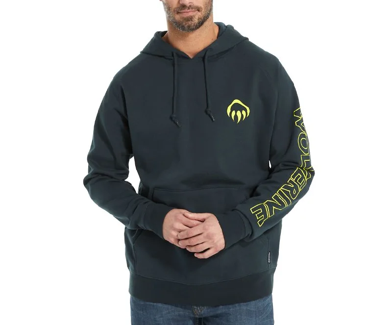 sleek sweatshirts for men -Wolverine Men's Graphic Raglan Hoodie