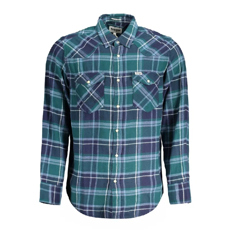 casual button-up shirts for men -Wrangler  Cotton Men's Shirt