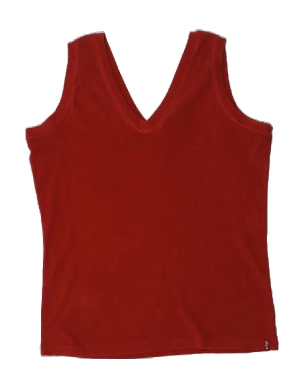 fitted waistcoats for men -LEVI'S Girls Vest Top 10-11 Years Medium Red Cotton