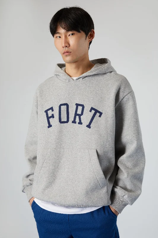 men's oversized sweatshirts for layering -OVERSIZED GRAPHIC HOODIE